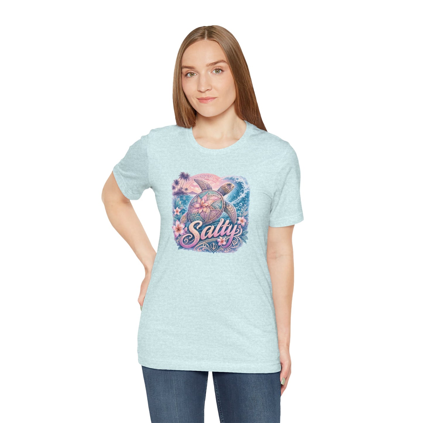 Salty Sea Turtle Graphic Tee — Tropical Beach Vibes T-Shirt