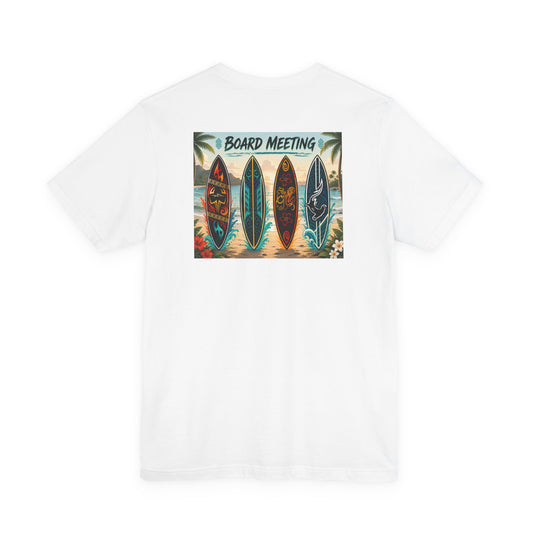 Board Meeting Surf T‑Shirt — Vintage Beach Surfboards Tee