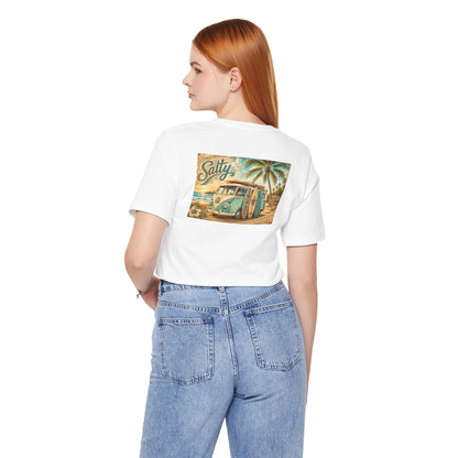Vintage Surf Van T‑Shirt – 'Salty' Beach Retro Graphic Tee