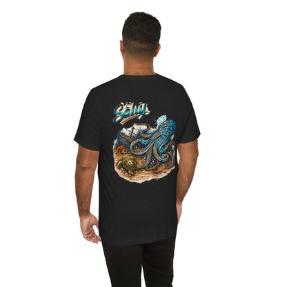 Salty Octopus Shipwreck T-Shirt | Nautical Sea Creature Tee