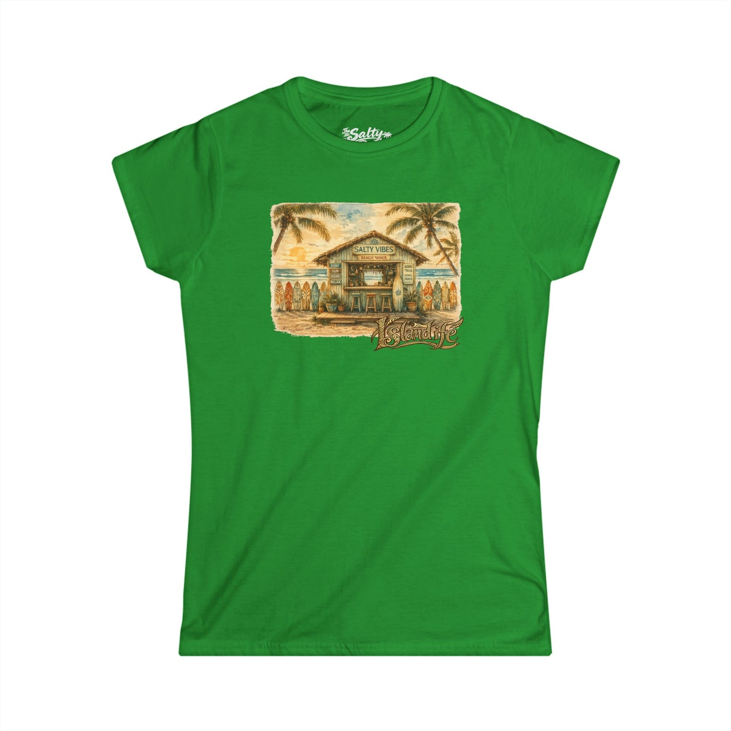 Women's Beach Hut Life Tee - Island Life Beach Tee