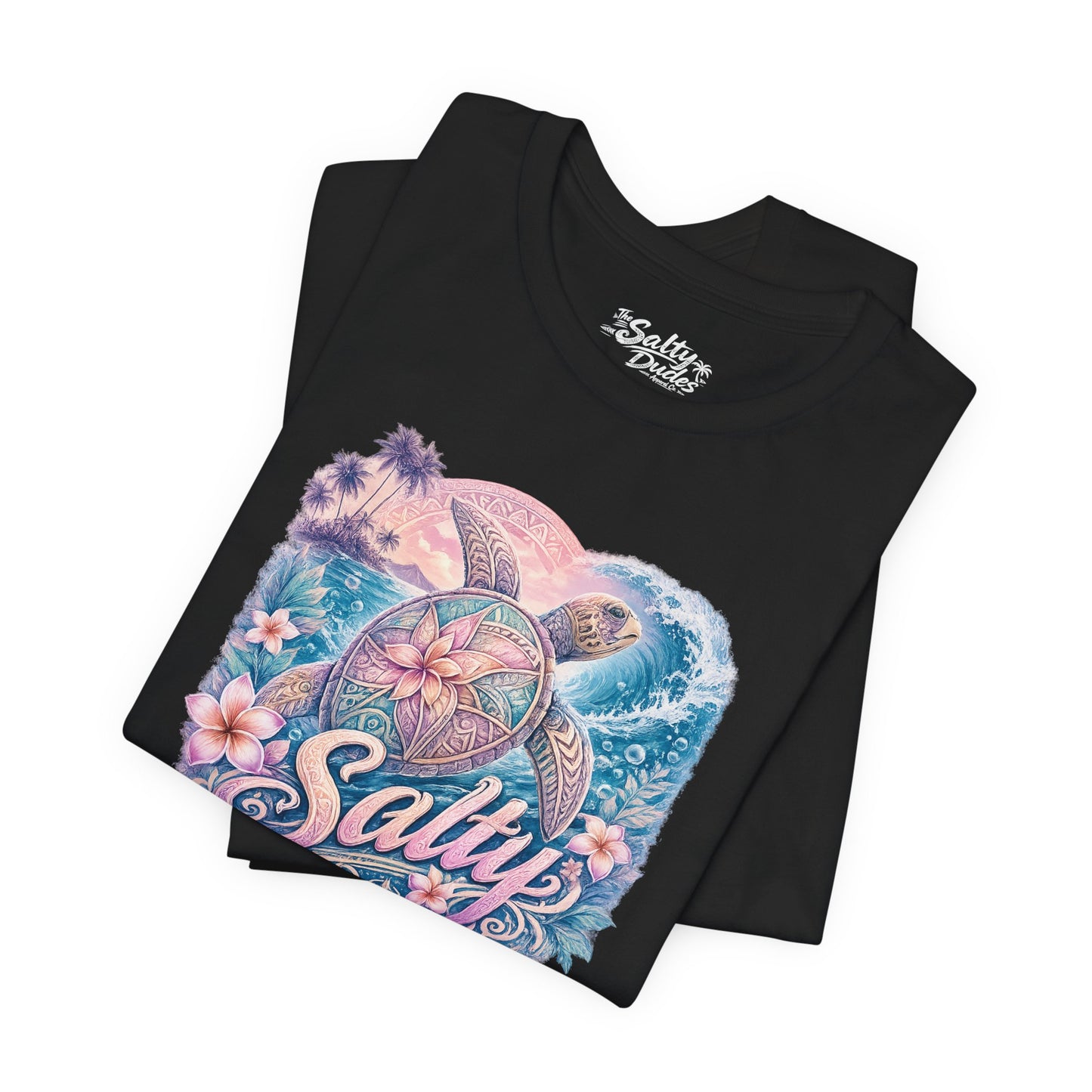 Salty Sea Turtle Graphic Tee — Tropical Beach Vibes T-Shirt