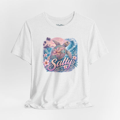 Salty Sea Turtle Graphic Tee — Tropical Beach Vibes T-Shirt