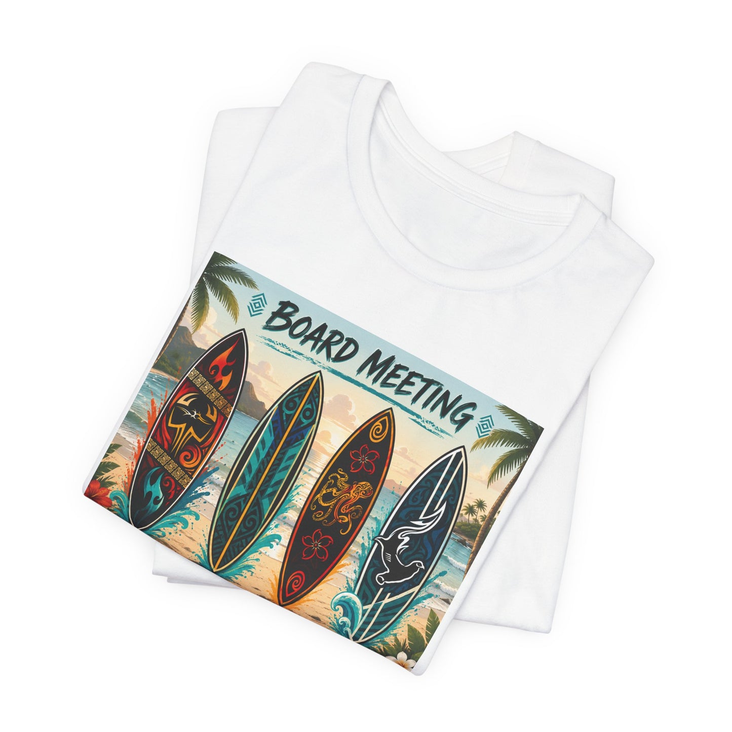 Board Meeting Surfboard Tee – Vintage Beach Surf T‑Shirt