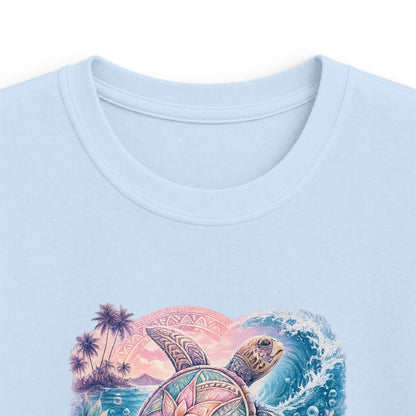 Kids Tee — 'Salty' Tropical Surf Graphic Shirt for Beach-Loving Kids