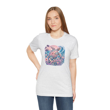Salty Sea Turtle Graphic Tee — Tropical Beach Vibes T-Shirt