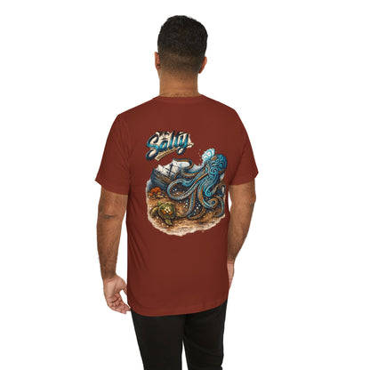 Salty Octopus Shipwreck T-Shirt | Nautical Sea Creature Tee