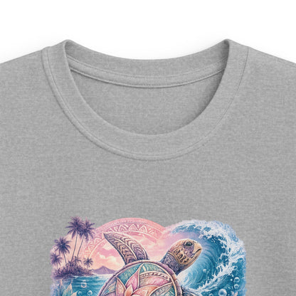 Kids Tee — 'Salty' Tropical Surf Graphic Shirt for Beach-Loving Kids