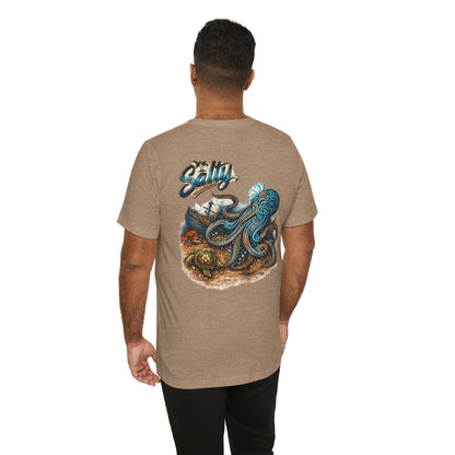 Salty Octopus Shipwreck T-Shirt | Nautical Sea Creature Tee