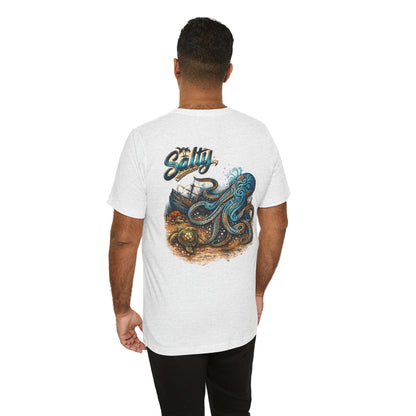 Salty Octopus Shipwreck T-Shirt | Nautical Sea Creature Tee