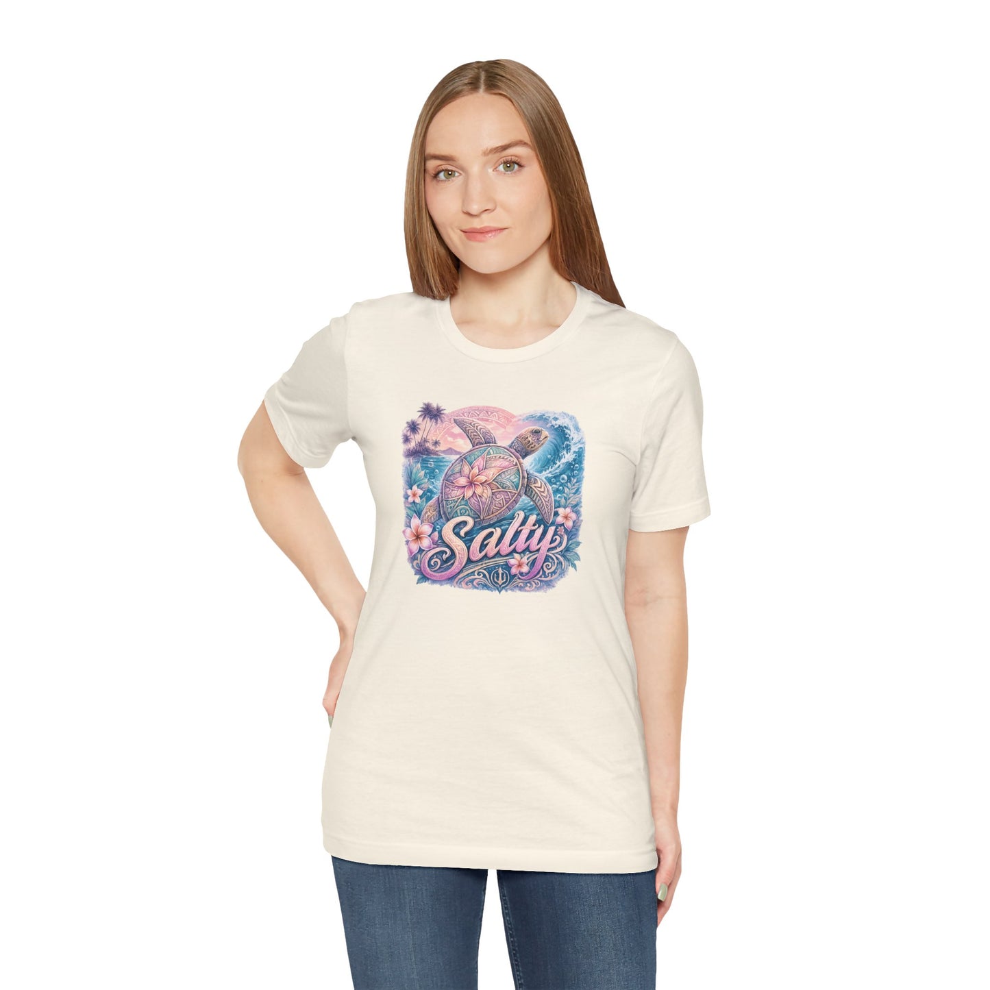 Salty Sea Turtle Graphic Tee — Tropical Beach Vibes T-Shirt