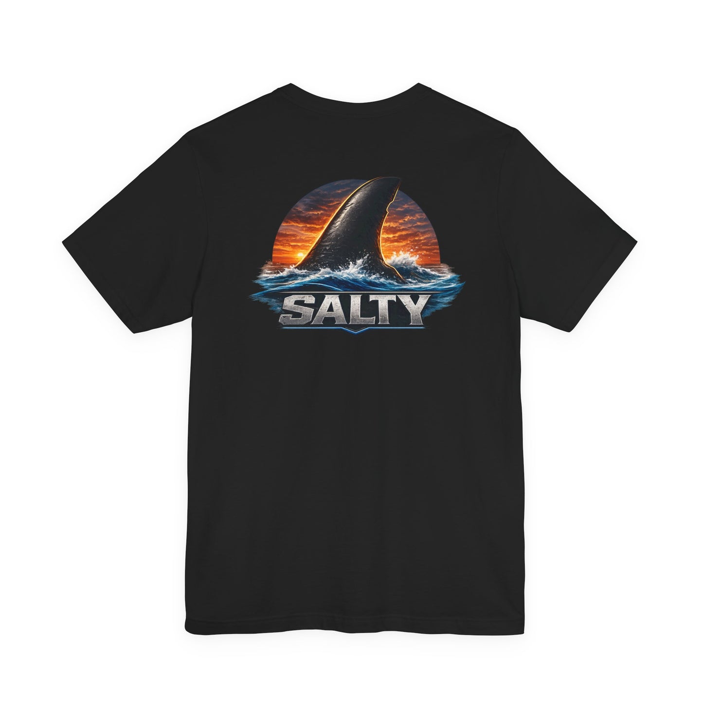 Salty Shark Tee — Ocean Shark Fin Graphic T-Shirt