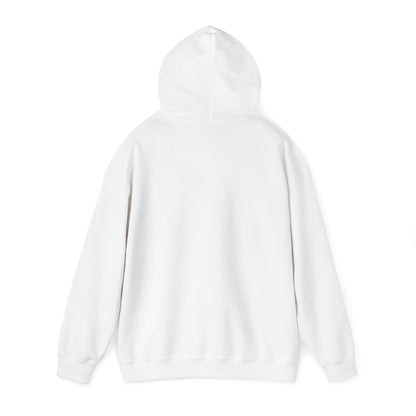 Salty Shark Graphic Hoodie | Ocean Waves, Blue Typography