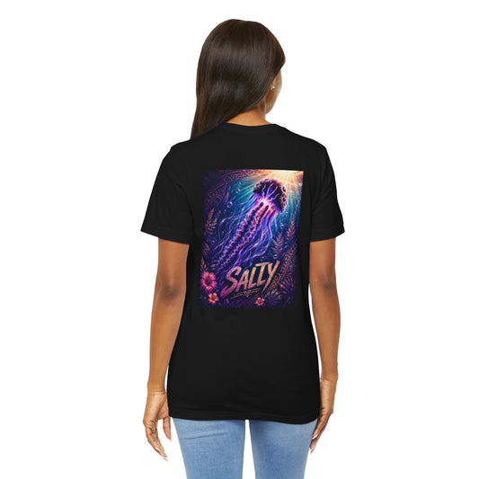 Salty Jellyfish T‑Shirt — Retro Ocean Graphic Tee