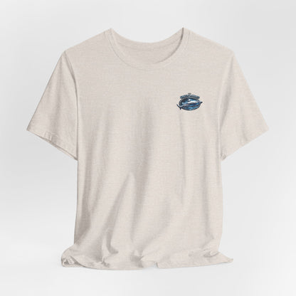 Wave Hunter Surf T‑Shirt — Tropical Surfing Graphic Tee ("Wave Hunter")