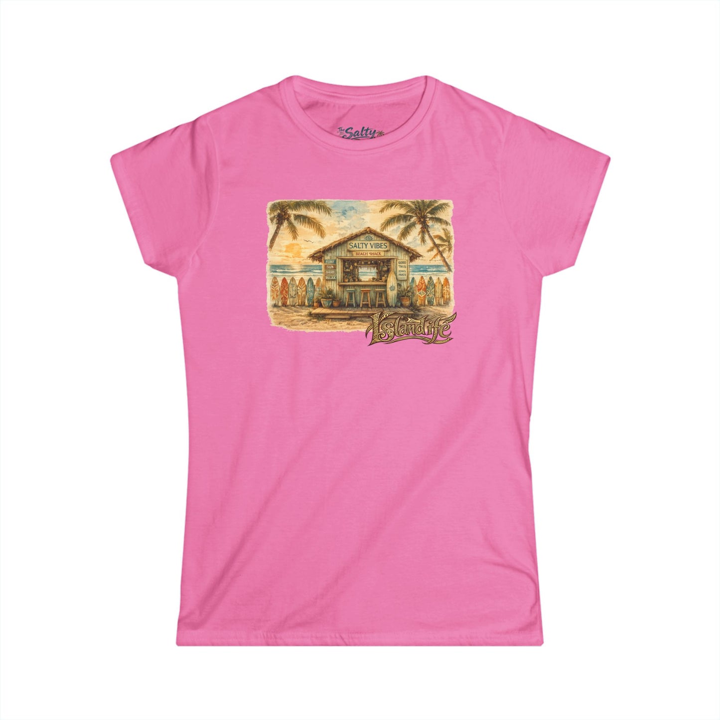Women's Beach Hut Life Tee - Island Life Beach Tee