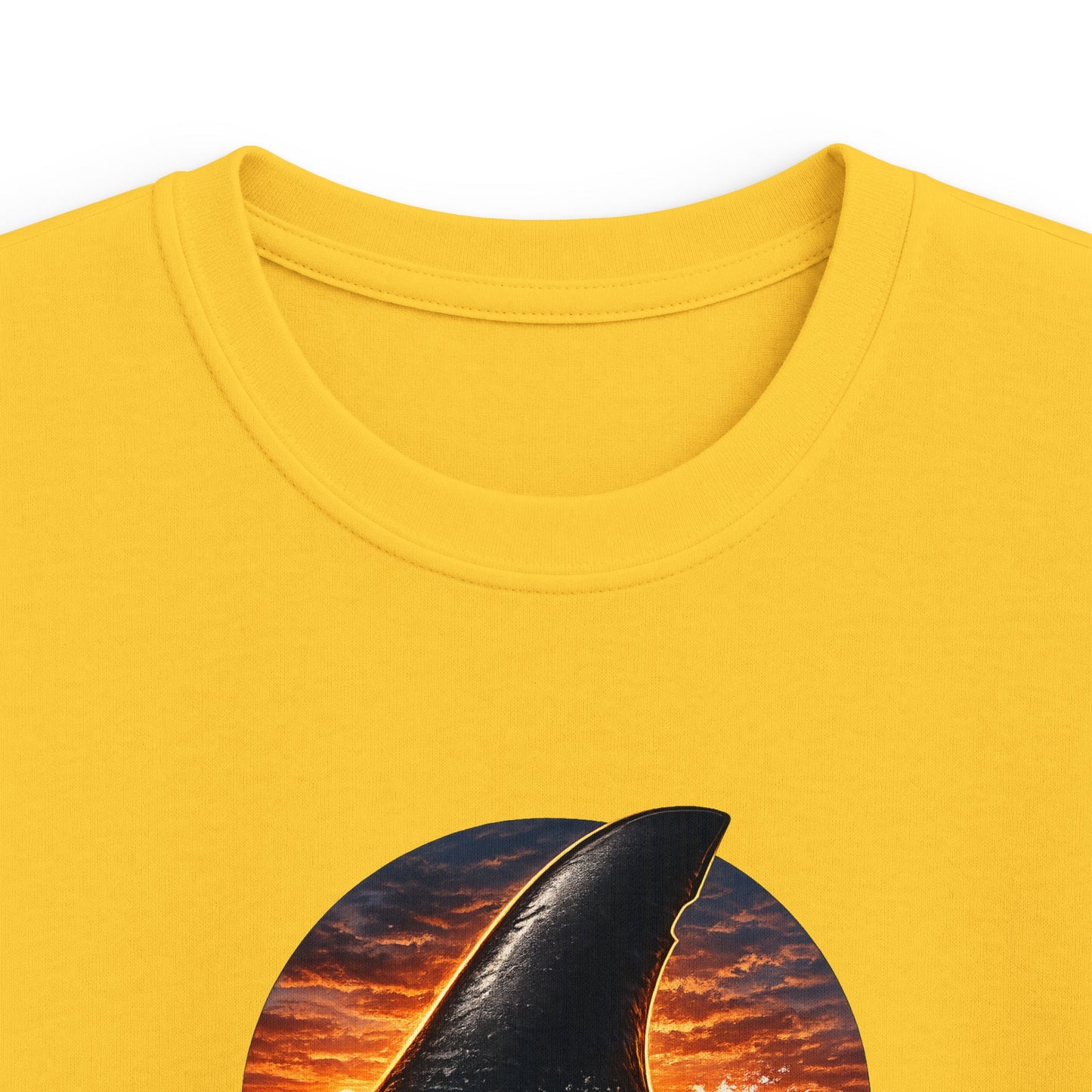 Kids Tee - 'Salty' Shark Fin Sunset Graphic Shirt