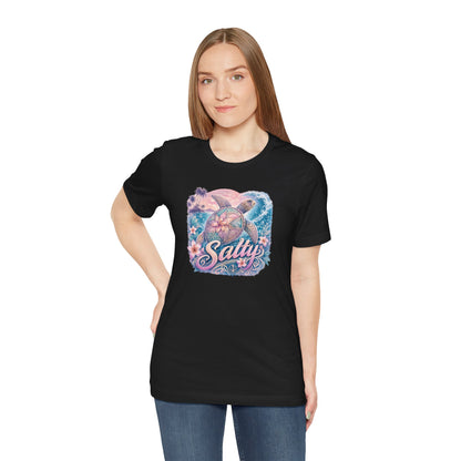 Salty Sea Turtle Graphic Tee — Tropical Beach Vibes T-Shirt