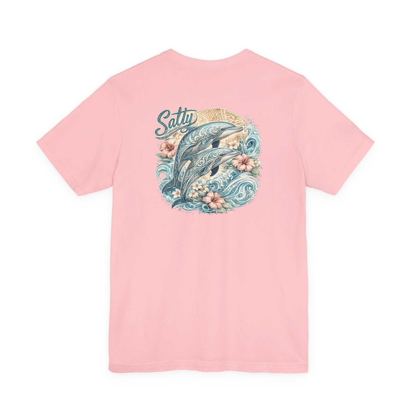 Dolphin Salty Ocean Tee — Coastal Surf Graphic T-Shirt