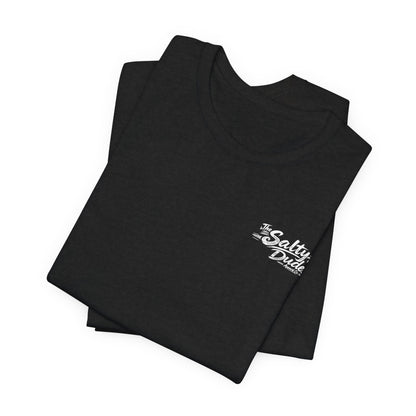 Salty Shark Graphic Tee — Ocean Shark Silhouette Short Sleeve T-Shirt