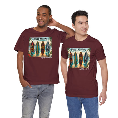 Board Meeting Surfboard Tee – Vintage Beach Surf T‑Shirt