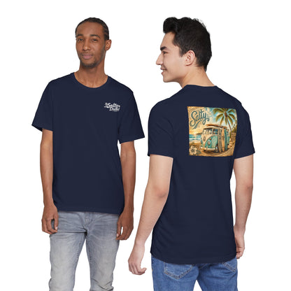 Vintage Surf Van T‑Shirt – 'Salty' Beach Retro Graphic Tee