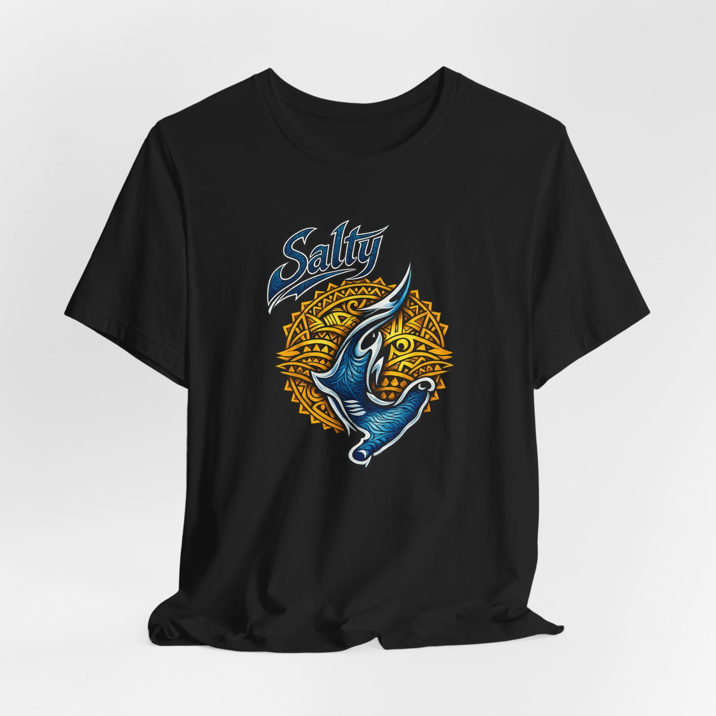 Salty Hammerhead Shark Tee — Ocean Graphic Short Sleeve Shirt