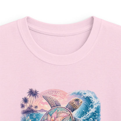 Kids Tee — 'Salty' Tropical Surf Graphic Shirt for Beach-Loving Kids
