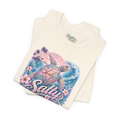 Salty Sea Turtle Graphic Tee — Tropical Beach Vibes T-Shirt