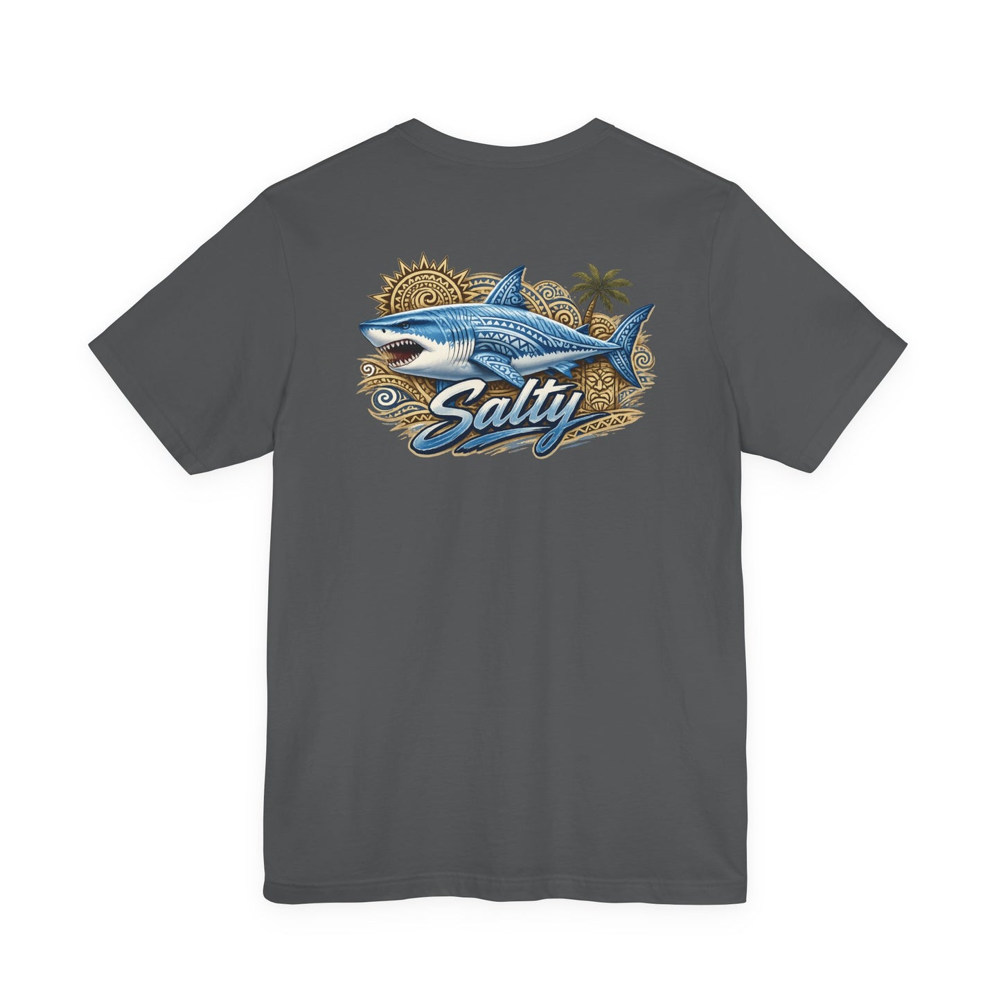 Salty Shark Tee | Shark Graphic T-Shirt, Coastal Beach Design