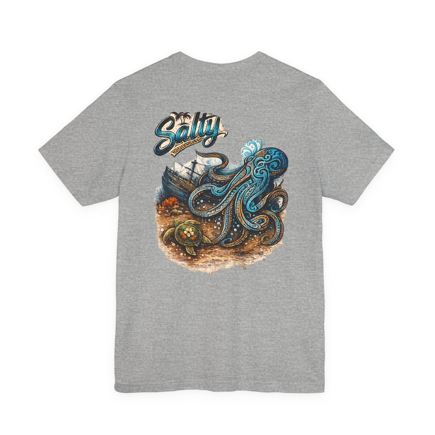 Salty Octopus Shipwreck T-Shirt | Nautical Sea Creature Tee