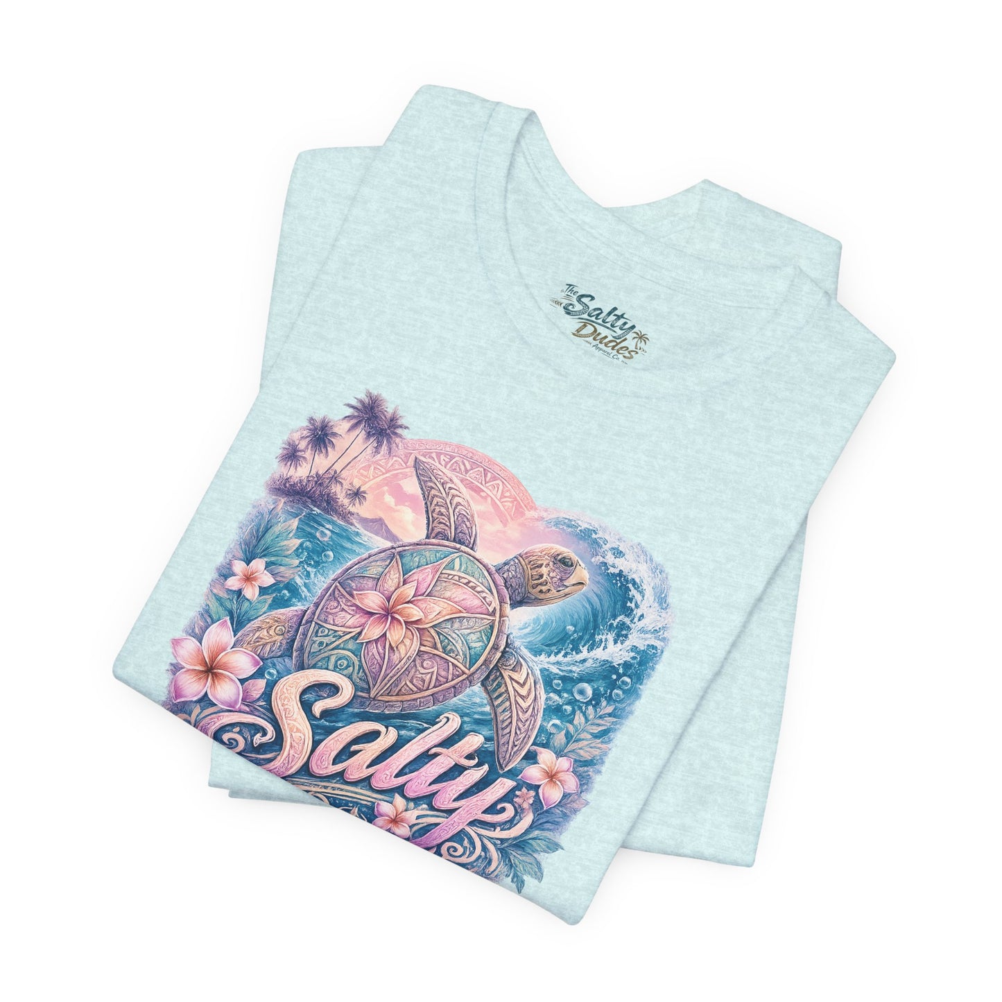 Salty Sea Turtle Graphic Tee — Tropical Beach Vibes T-Shirt