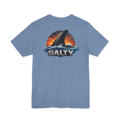 Salty Shark Tee — Ocean Shark Fin Graphic T-Shirt