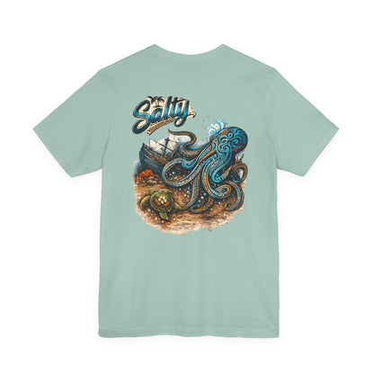 Salty Octopus Shipwreck T-Shirt | Nautical Sea Creature Tee