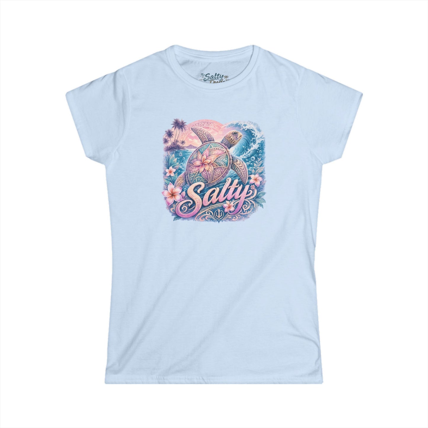 Women's Salty Turtle Tee - Beach Vibes