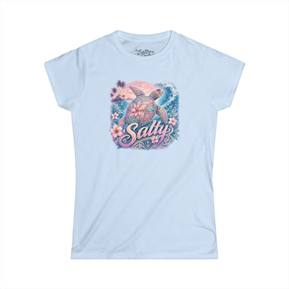 Women's Salty Turtle Tee - Beach Vibes