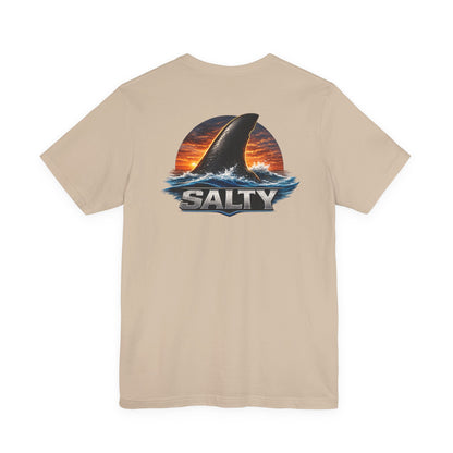 Salty Shark Tee — Ocean Shark Fin Graphic T-Shirt