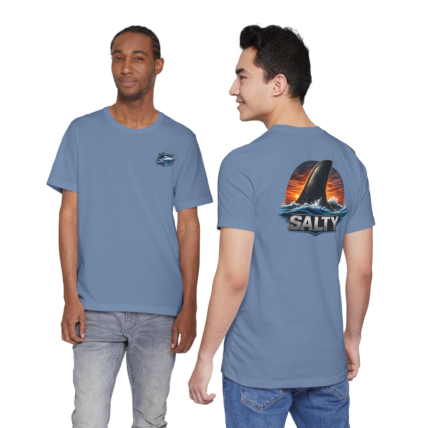 Salty Shark Tee — Ocean Shark Fin Graphic T-Shirt