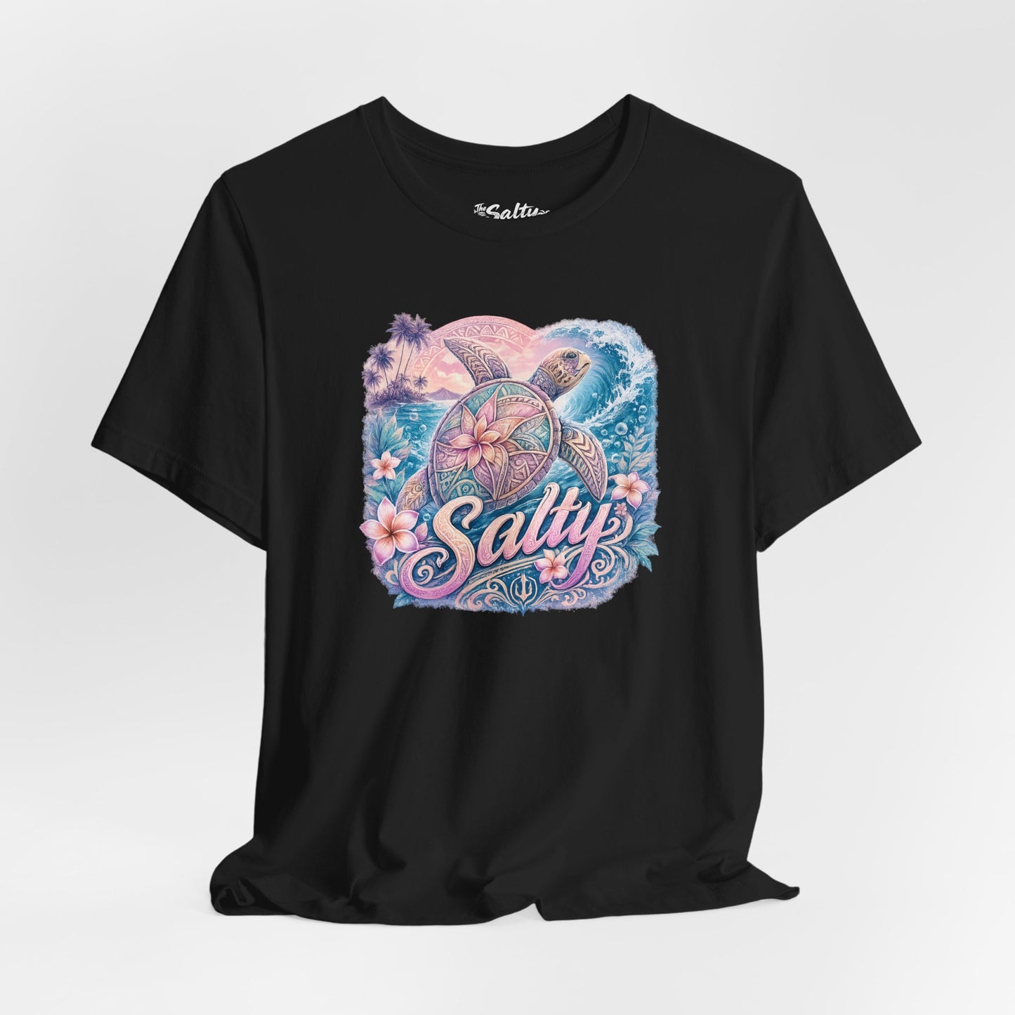 Salty Sea Turtle Graphic Tee — Tropical Beach Vibes T-Shirt