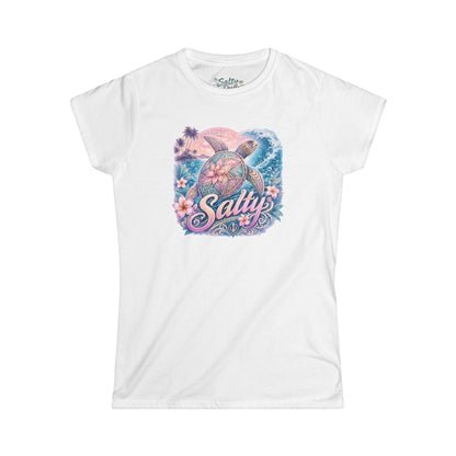 Women's Salty Turtle Tee - Beach Vibes