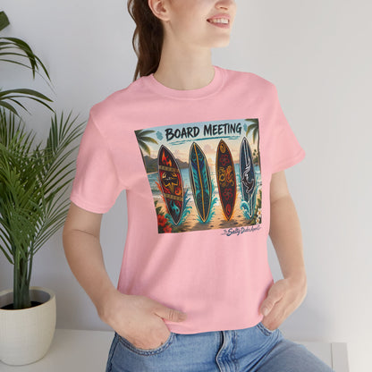 Board Meeting Surfboard Tee – Vintage Beach Surf T‑Shirt