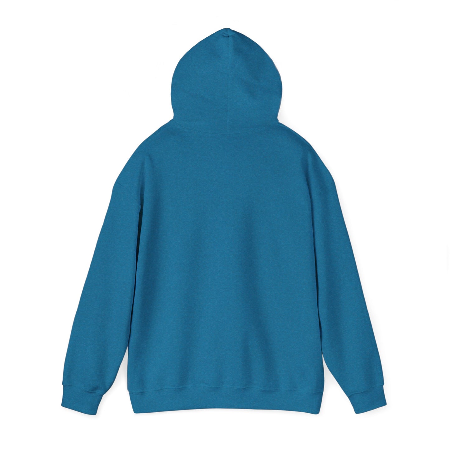 Salty Shark Graphic Hoodie | Ocean Waves, Blue Typography