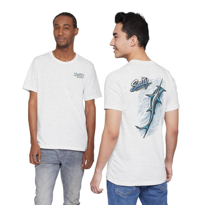 Hammerhead Tribal Graphic Tee — Blue Hammerhead Ocean Art T‑Shirt