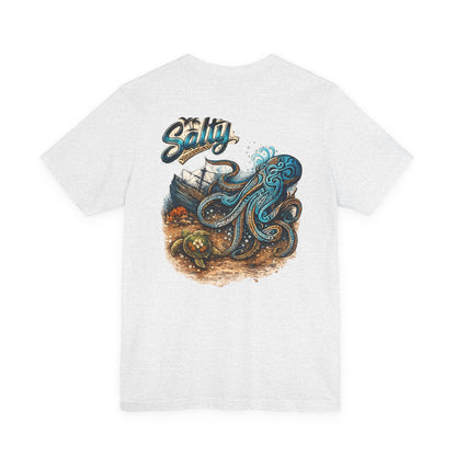 Salty Octopus Shipwreck T-Shirt | Nautical Sea Creature Tee