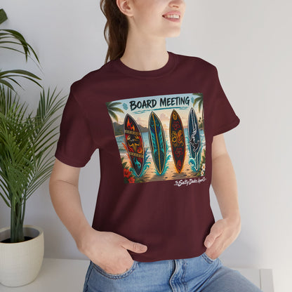 Board Meeting Surfboard Tee – Vintage Beach Surf T‑Shirt