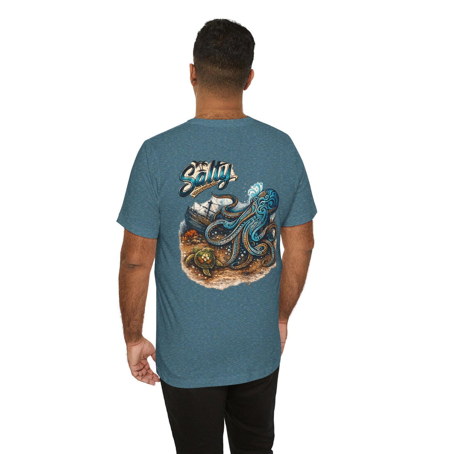 Salty Octopus Shipwreck T-Shirt | Nautical Sea Creature Tee