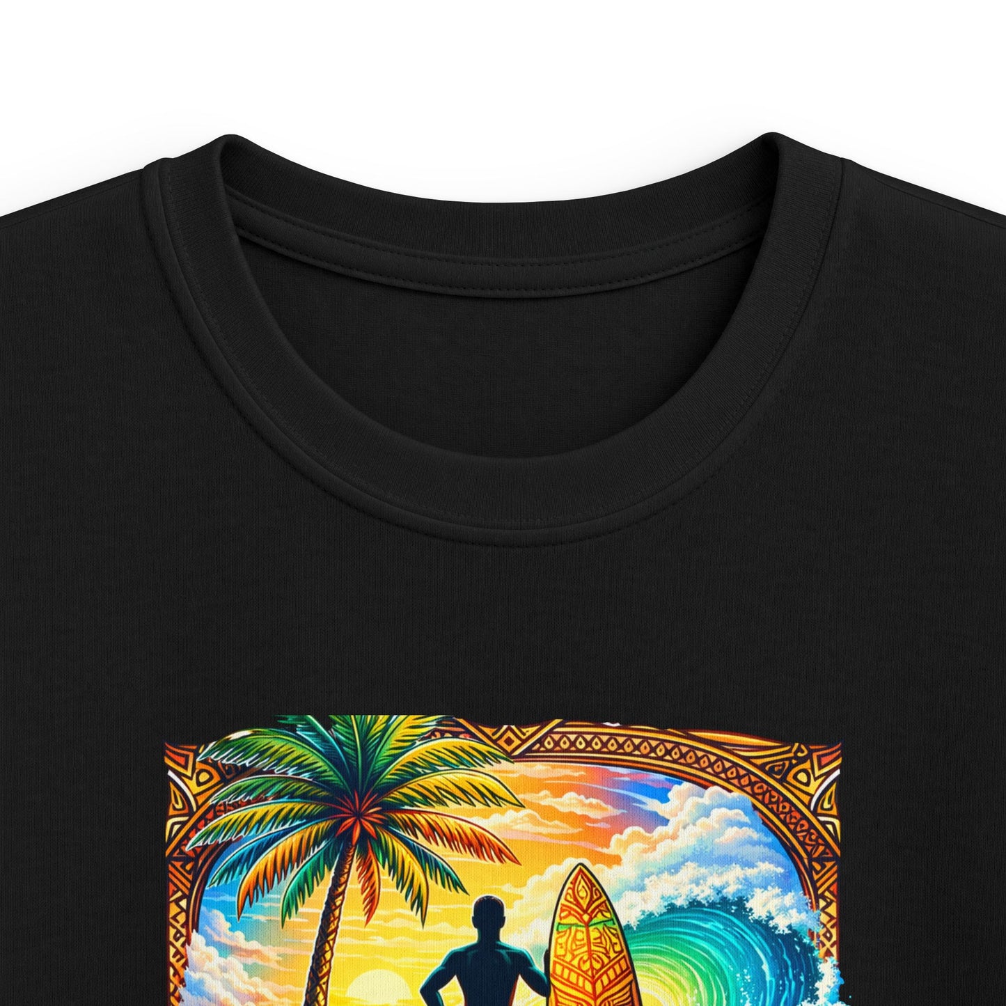 Kids Tee — "Wave Hunter" Surf Graphic Beach Shirt