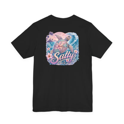 Salty Sea Turtle Graphic Tee — Tropical Beach Vibes Shirt