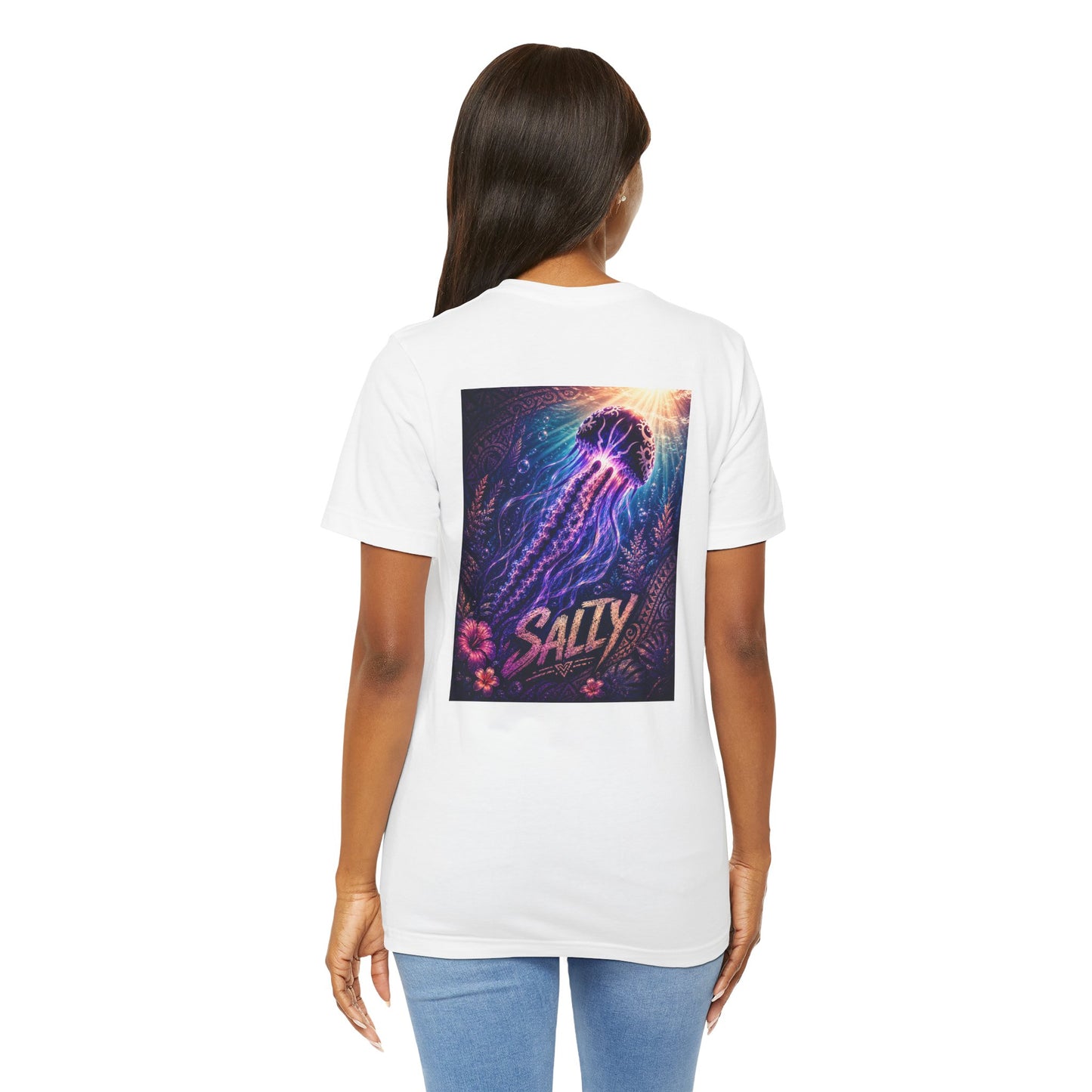 Salty Jellyfish T‑Shirt — Retro Ocean Graphic Tee