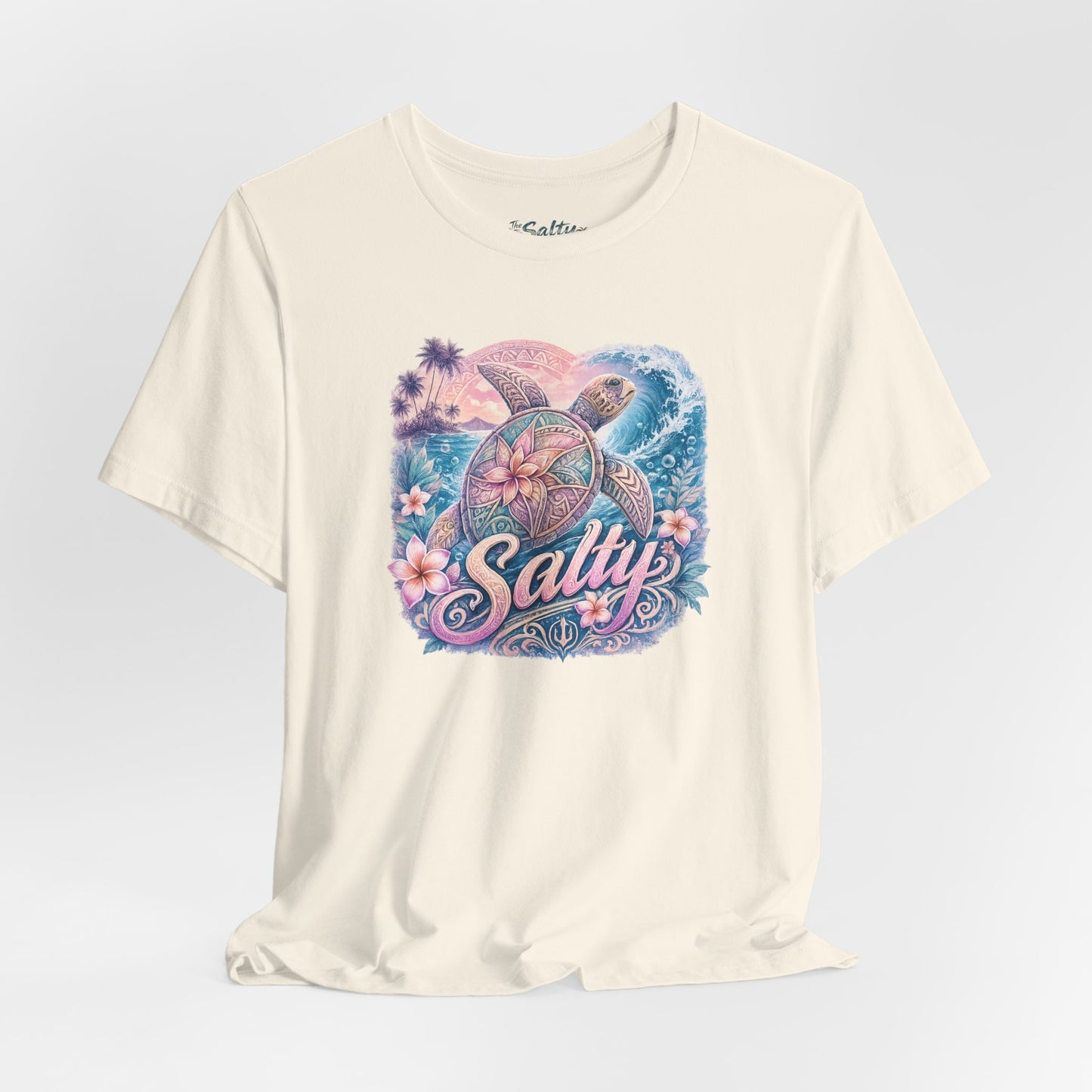 Salty Sea Turtle Graphic Tee — Tropical Beach Vibes T-Shirt
